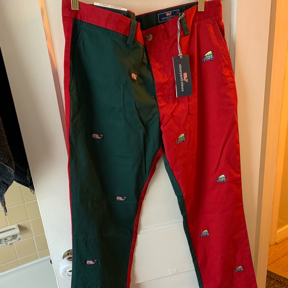 Vineyard vines beaker pants holiday